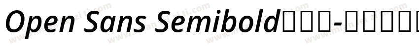 Open Sans Semibold手机版字体转换